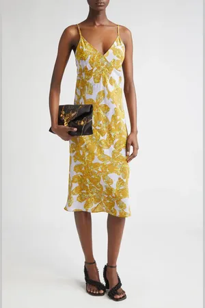 DRIES VAN NOTEN Denne Floral Silk Slipdress in at Nordstrom, Size 2 Us