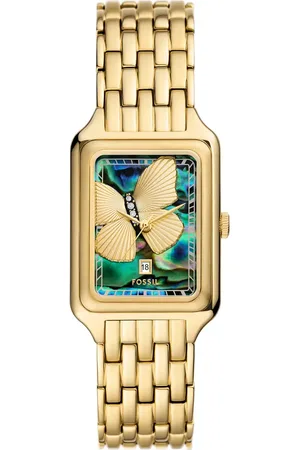 Fossil Raquel Bracelet Watch, 26mm x 40mm in Gold /Abalone at Nordstrom