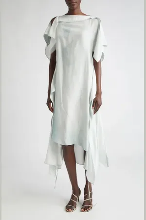Jason Wu Silk Habotai High-Low Wrap Dress in at Nordstrom, Size X-Small