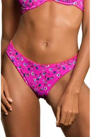 Maaji Hot Fushia Sublimity Reversible Bikini Bottoms in at Nordstrom, Size Large