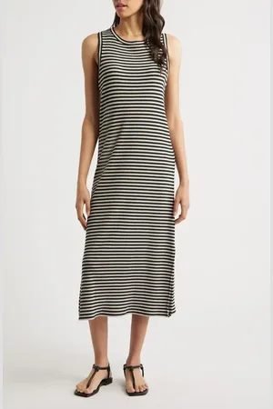 Rails Stripe Rib Midi Tank Dress in at Nordstrom, Size X-Small