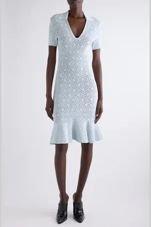 Givenchy Monogram 72 Jacquard Knit Polo Dress in at Nordstrom, Size Medium