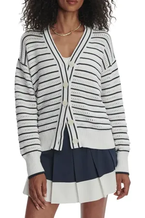 Varley Antonia Relaxed Fit Pointelle Cardigan in at Nordstrom, Size X-Small