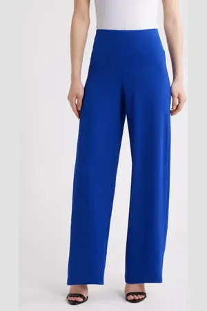 Anne Klein High Waist Pull-On Wide Leg Pants in at Nordstrom, Size X-Large