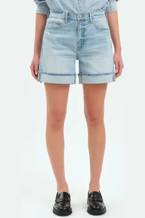 Danny Daze Easy Rider High Waist Relaxed Denim Shorts in at Nordstrom, Size 25