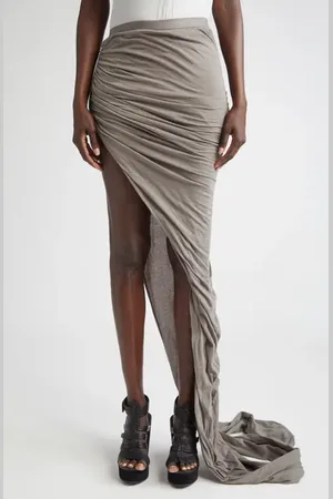 Rick Owens Gonna Edfu Draped Jersey Skirt in at Nordstrom, Size 8 Us