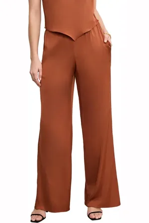 GOOD AMERICAN Satin Pull-On Pants in at Nordstrom, Size X-Small