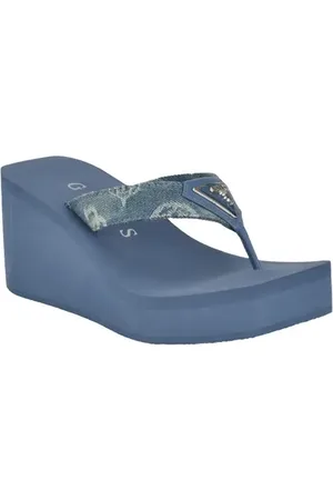 Guess Demmey Platform Wedge Flip Flop in at Nordstrom, Size 10