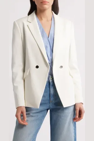 HUGO BOSS Jatawa3 Double Breasted Ponte Blazer in at Nordstrom, Size 10