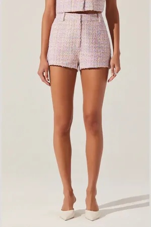 ASTR Wynn High Waist Tweed Shorts in at Nordstrom, Size X-Small