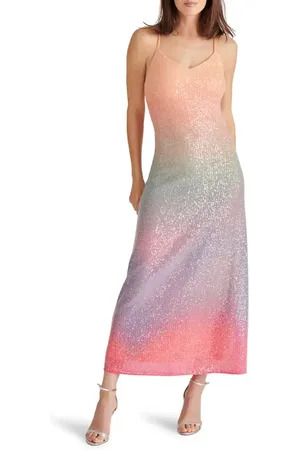 Steve Madden Catania Sequin Rainbow Ombr?? Maxi Slipdress in at Nordstrom, Size 0