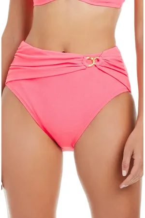 Rod Beattie Ol?? Shirred High Waist Piqu?? Bikini Bottoms in at Nordstrom, Size 6