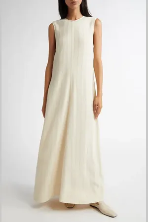 Totême Woven Stripe Sleeveless A-Line Dress in at Nordstrom, Size 4 Us