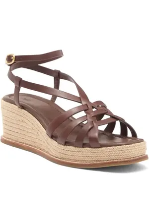 Paige Jill Ankle Strap Espadrille Platform Wedge Sandal in at Nordstrom, Size 8