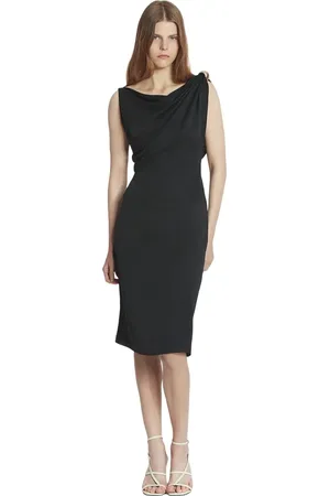 Lanvin ARP??GE RING DRAPED SILK DRESS in at Nordstrom, Size 38 Eu