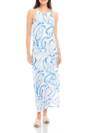Fifteen Twenty Sera Print Sleeveless Maxi Dress in at Nordstrom, Size X-Large