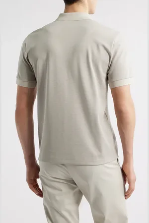 THEORY Geometric Jacquard Polo in at Nordstrom, Size Medium