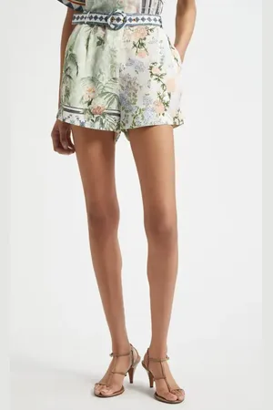 Camilla Tuck Front Belted Shorts in at Nordstrom, Size Small