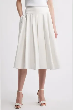 Kobi Halperin Cotton Twill Midi Skirt in at Nordstrom, Size 4