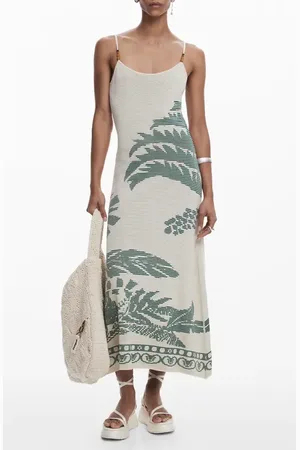 Desigual Palm Jacquard Sweater Dress in at Nordstrom, Size X-Large