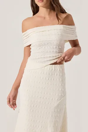 ASTR Off the Shoulder Textured Knit Top in at Nordstrom, Size X-Small