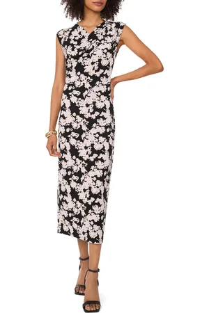 Vince Camuto Floral Print Stretch Jersey Maxi Dress in at Nordstrom, Size Small