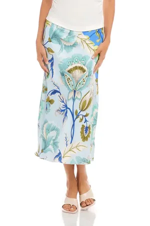 Fifteen Twenty Mia Bias Cut Midi Skirt in at Nordstrom, Size Small