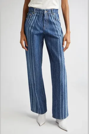 Jean Paul Gaultier Spiral Print Straight Leg Jeans in at Nordstrom, Size 27