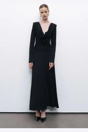Nocturne Padded Accessory Detailed Maxi Dress in at Nordstrom, Size Large