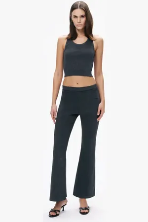 Nocturne Ribbed Bell-Bottom Pants in at Nordstrom, Size Large