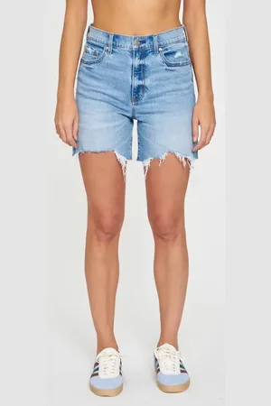 Danny Daze Sun High Waist Cutoff Denim Shorts in at Nordstrom, Size 28
