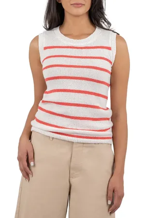 Kut From The Kloth Contessa Stripe Sleeveless Sweater in at Nordstrom, Size X-Small