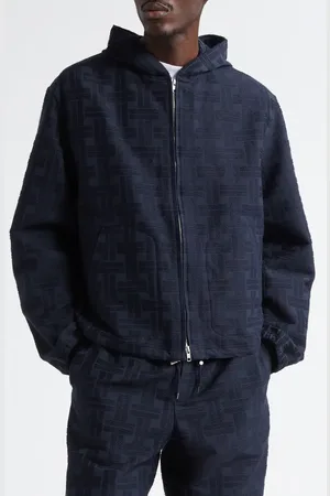 Kenzo Weave Jacquard Hooded Jacket in at Nordstrom, Size Small