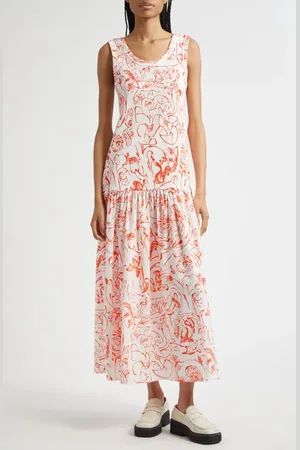 Marimekko Taide Cactis Drop Waist Dress in at Nordstrom, Size Small