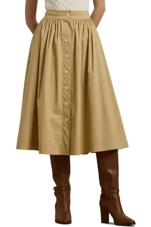 Ralph Lauren Cotton Blend Skirt in at Nordstrom, Size 4