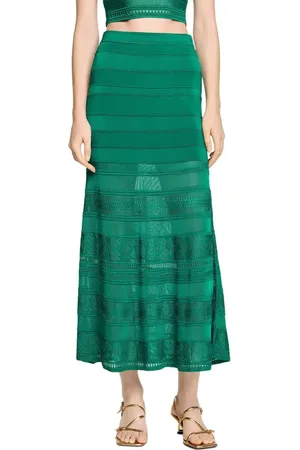 Sandro Long decorative knit skirt in at Nordstrom, Size 36 Eu