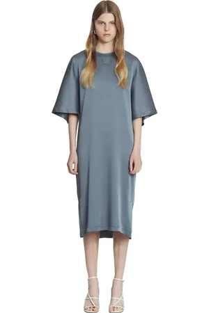 Lanvin SATIN T-SHIRT DRESS in at Nordstrom, Size 36 Eu