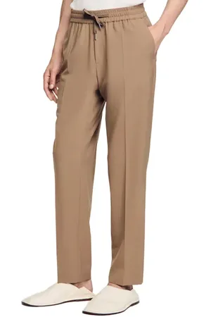 Sandro Elasticated straight-leg trousers in at Nordstrom, Size 3631 Eu