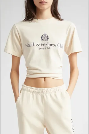 Sporty & Rich Health & Wellness Crest Graphic T-Shirt in at Nordstrom, Size Large
