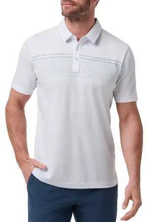 Travis Mathew Overstay Chest Stripe Polo in at Nordstrom, Size Medium