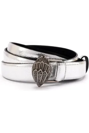 Kurt Geiger Eagle Buckle Metallic Belt in at Nordstrom, Size Small
