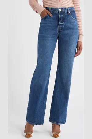 Frame The Staple High Waist Straight Leg Jeans in at Nordstrom, Size 26