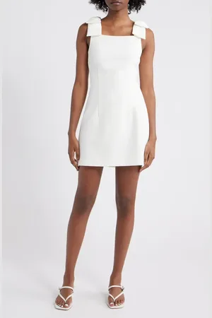 French Connection Whisper Bow Strap Minidress in at Nordstrom, Size 4