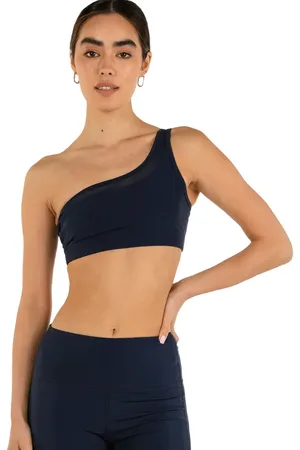 Rebody Active On Duty Mesh One Shoulder Silkiflex Bra in at Nordstrom, Size Small
