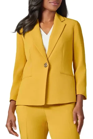 Kasper Eyelet One-Button Blazer in at Nordstrom, Size 18