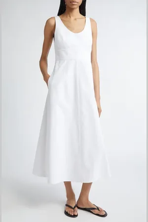 Partow Camden Cotton Poplin Midi Dress in at Nordstrom, Size 2
