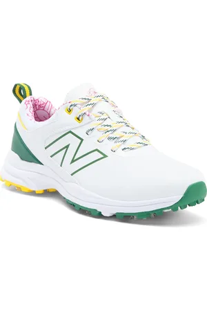 New Balance Brighton v2 Waterproof Golf Shoe in White /Green at Nordstrom, Size 11