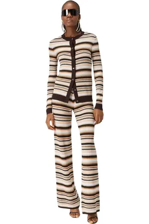 Missoni Straight Trousers In Striped Cotton And Viscose Knit in at Nordstrom, Size 36 It