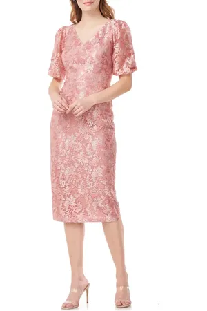 Js Collections Lia Puff Sleeve Cocktail Dress in at Nordstrom, Size 2