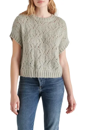 Steve Madden Wilson Pointelle Sweater in at Nordstrom, Size Medium